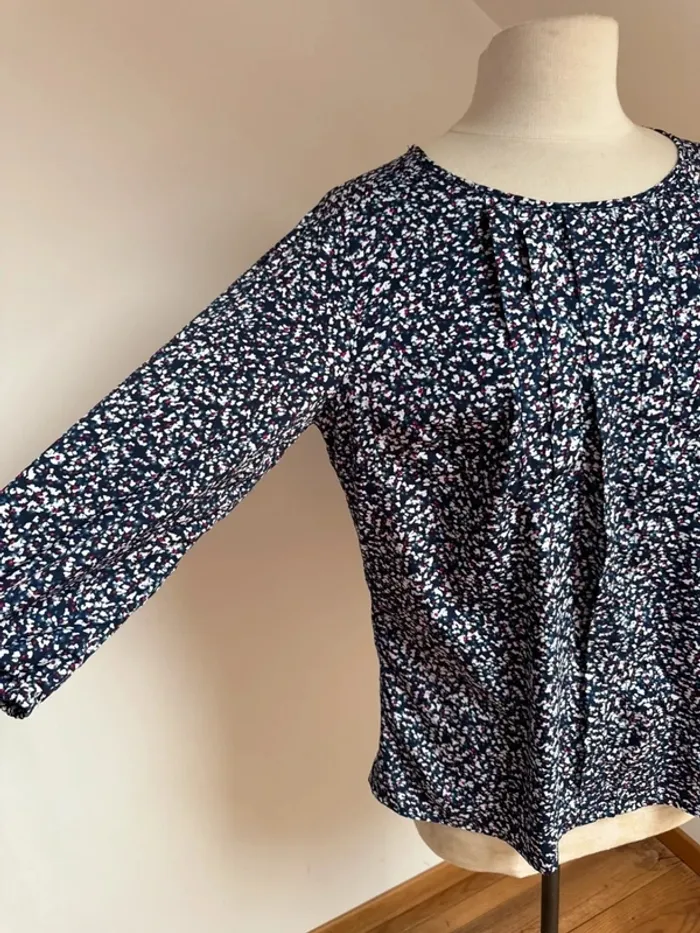 Superbe Blouse fleurie fluide neuve Damart 🌸 44 - photo numéro 3