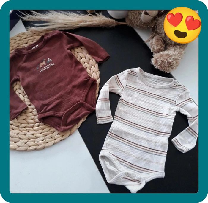 Lot bodies garçon ML Taille 3 mois🌿🐶