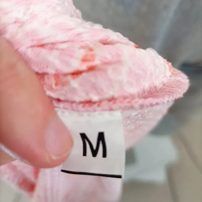 Blouse rose fleurie candy pink manches courtes taille M lien à pompons neuf A966 - photo numéro 9
