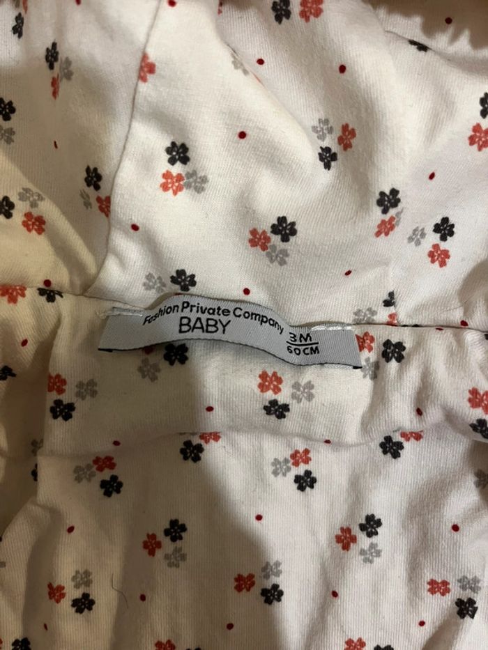 Manteau bébé en moumoute blanc - 3 mois - photo numéro 3