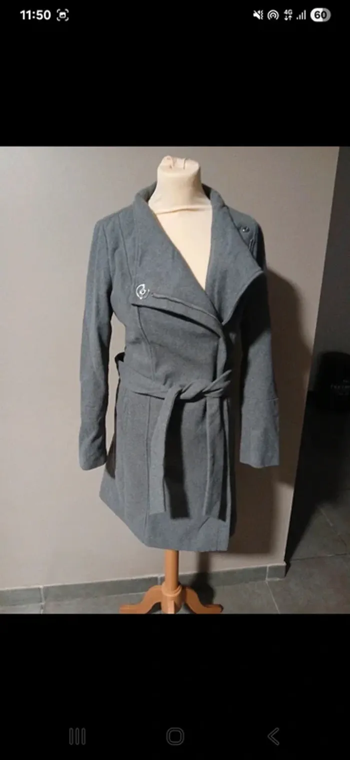 manteau gris - photo numéro 2