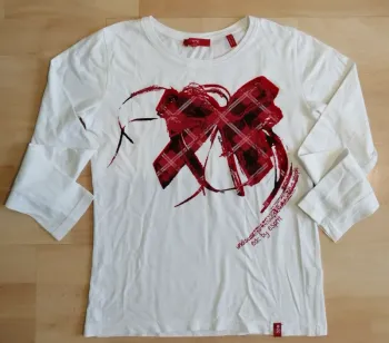 Haut blanc et rouge 12 ans EDC Esprit
