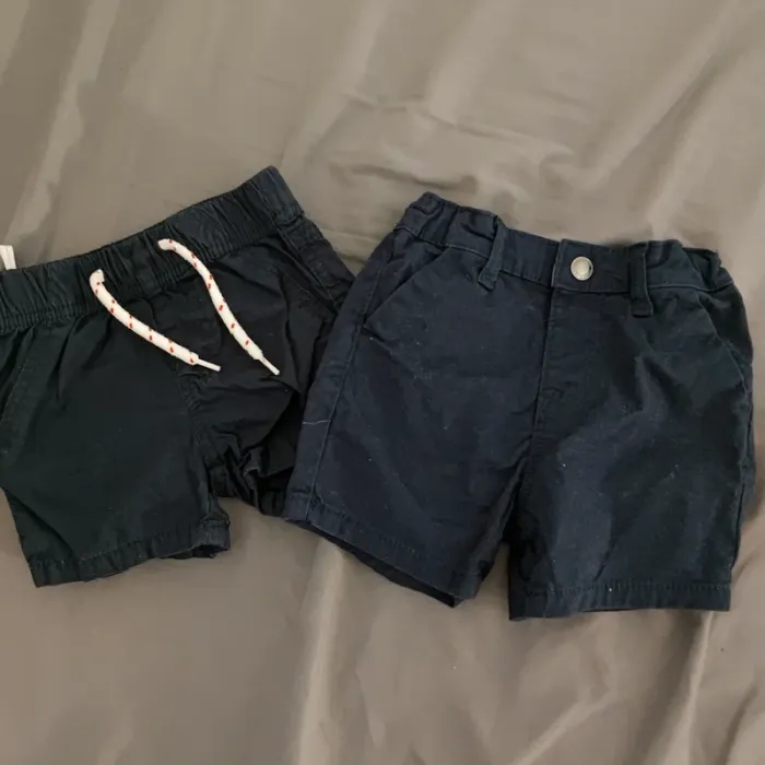 Lot 2 shorts bleu marine