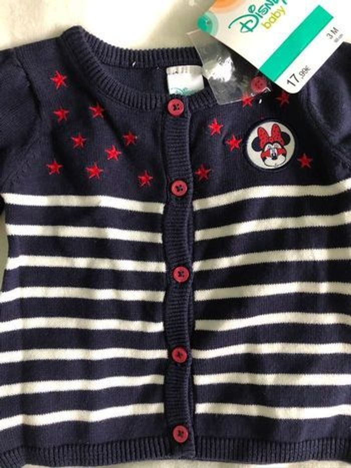 Gilet Disney Minnie neuf 3 mois avec étiquettes - photo numéro 3