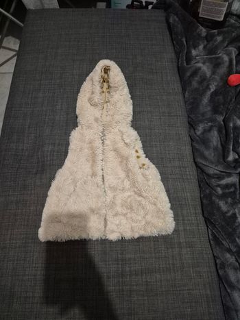 Doudoune beige sans manche