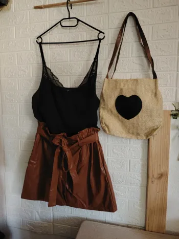 Ensemble 3 pièces marron et noir
