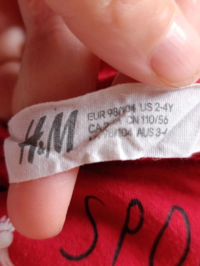 T-shirt manches longues 98 104 squelette - photo numéro 3