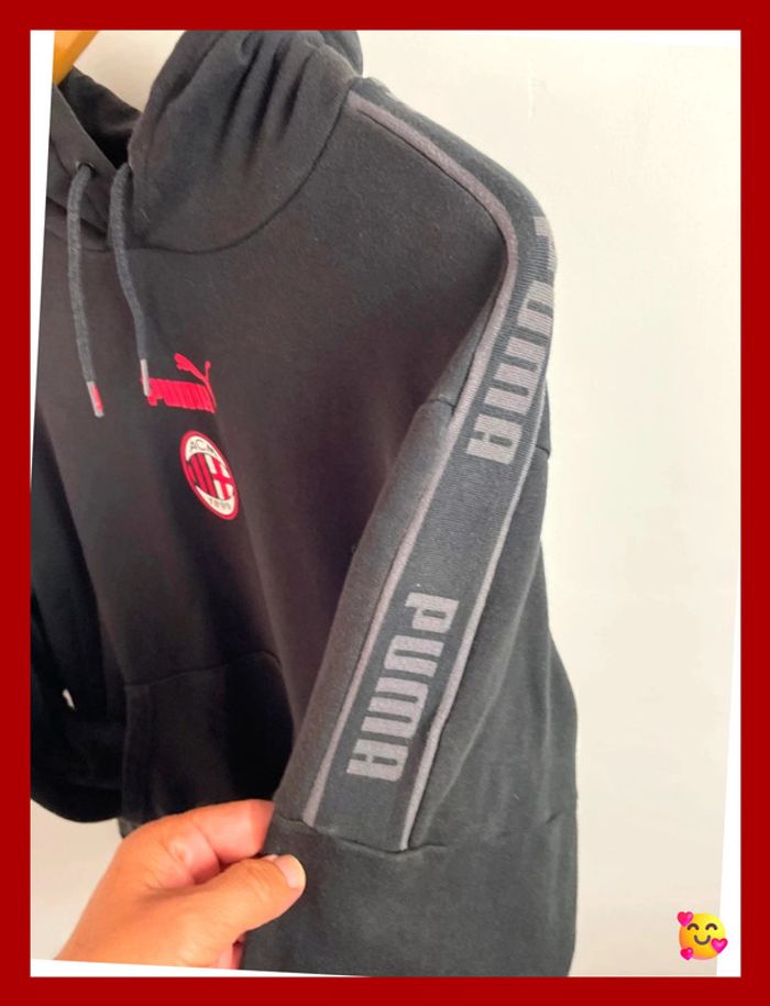 🧥 Sweat à capuche Puma AC Milan – Taille M – Noir – Homme - photo numéro 2