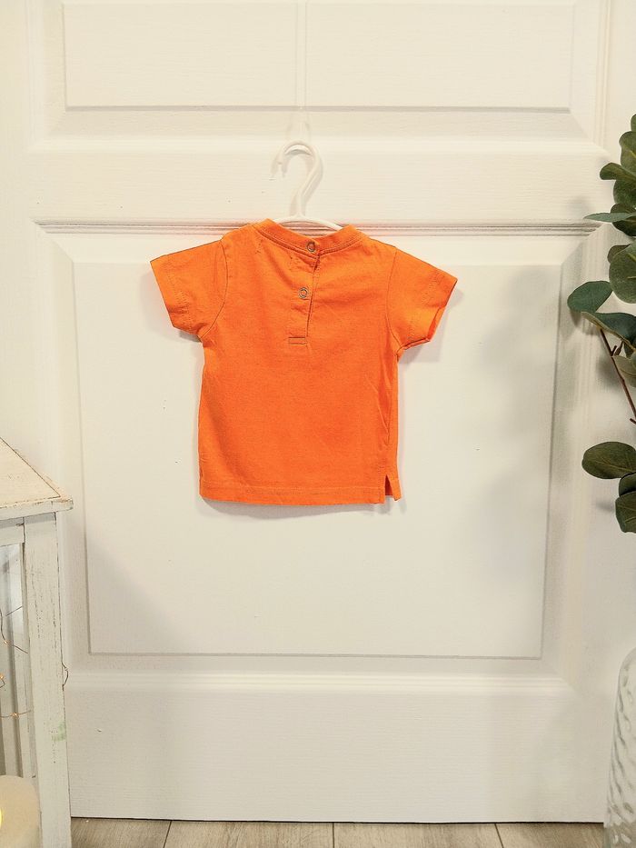 T-shirt bébé garçon PIK OUIC – 3 mois – Orange été - photo numéro 2