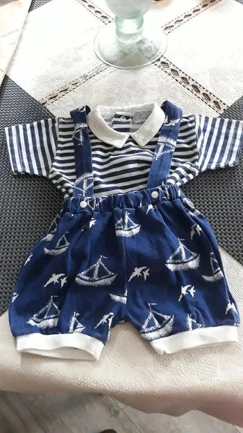 Ensemble salopette bébé 6 mois