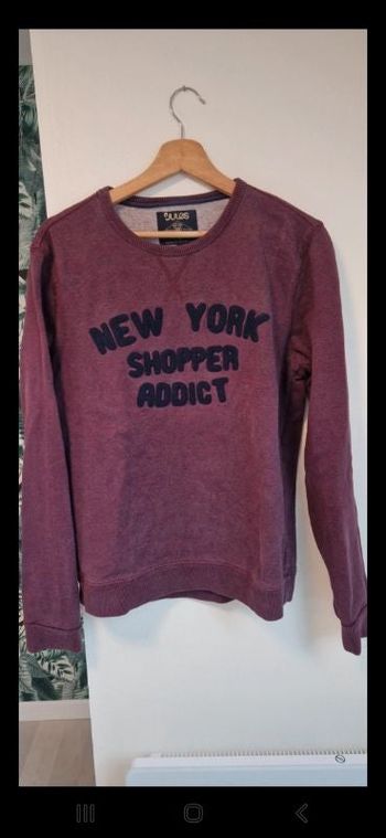 Sweat bordeaux violet Jules