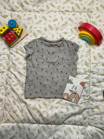 teeshirt manches courtes motifs bleu marine 24 mois kiabi