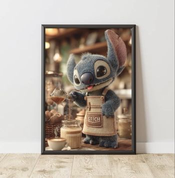 Tableau Stitch - café 