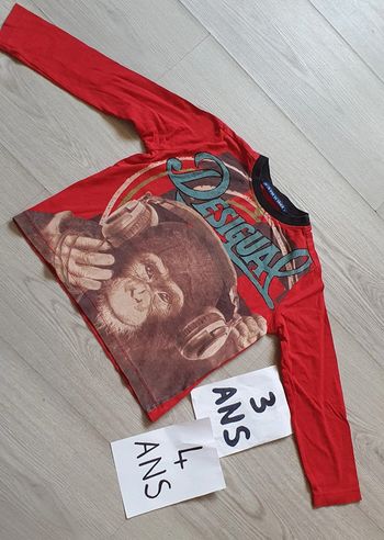 Maillot t-shirt manches longues 3/4ans garçon