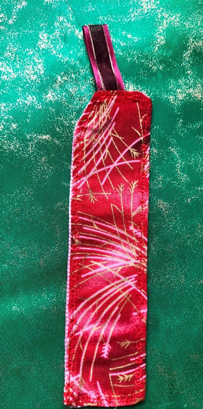 Lot de 10 marque-pages en tissu - photo numéro 6