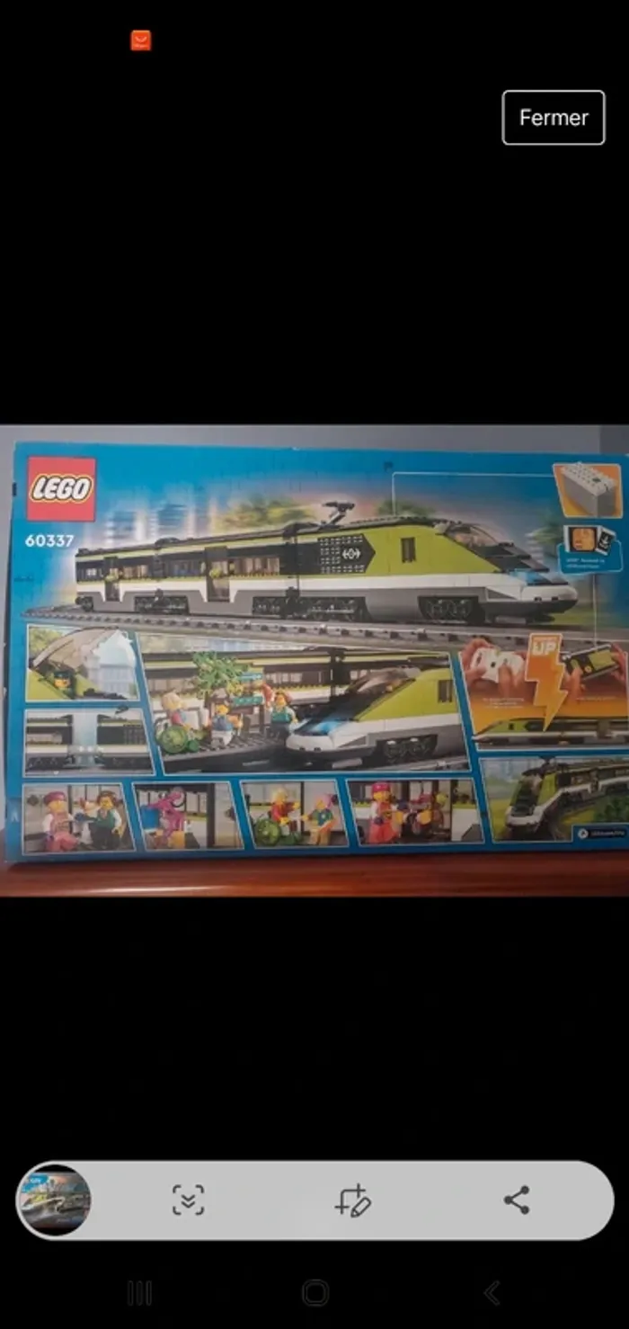 TRAIN lego city vert . - photo numéro 2