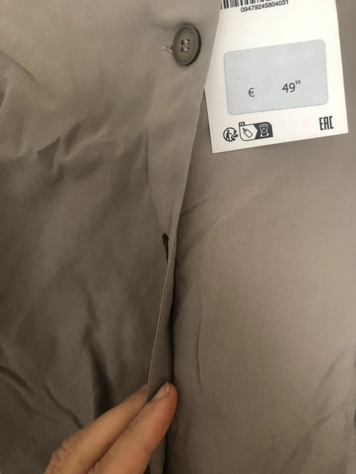 Superbe beau blouson aviateur court fluide Zara neuf avec étiquette taille M - photo numéro 4