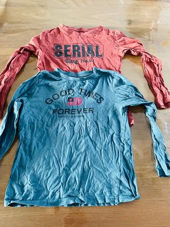Lot Tee shirts manches longues 8 ans