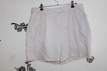 💖 Short en lin rose pâle Kiabi - Taille 42 (XL) 💖