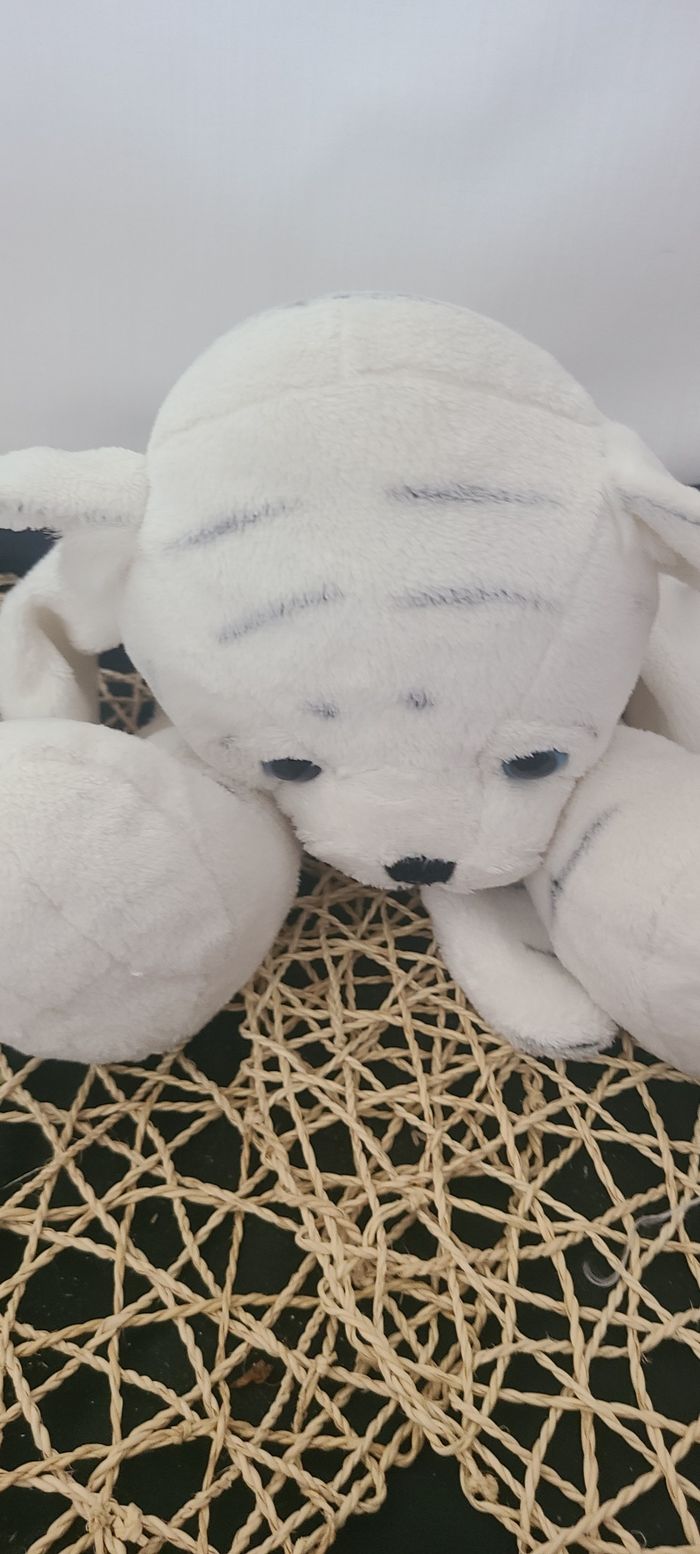 doudou tigre blanc , range pyjama - photo numéro 5