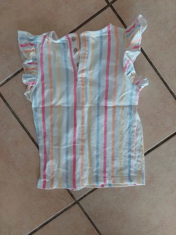 Tee-shirt multicolore 18 mois - photo numéro 2
