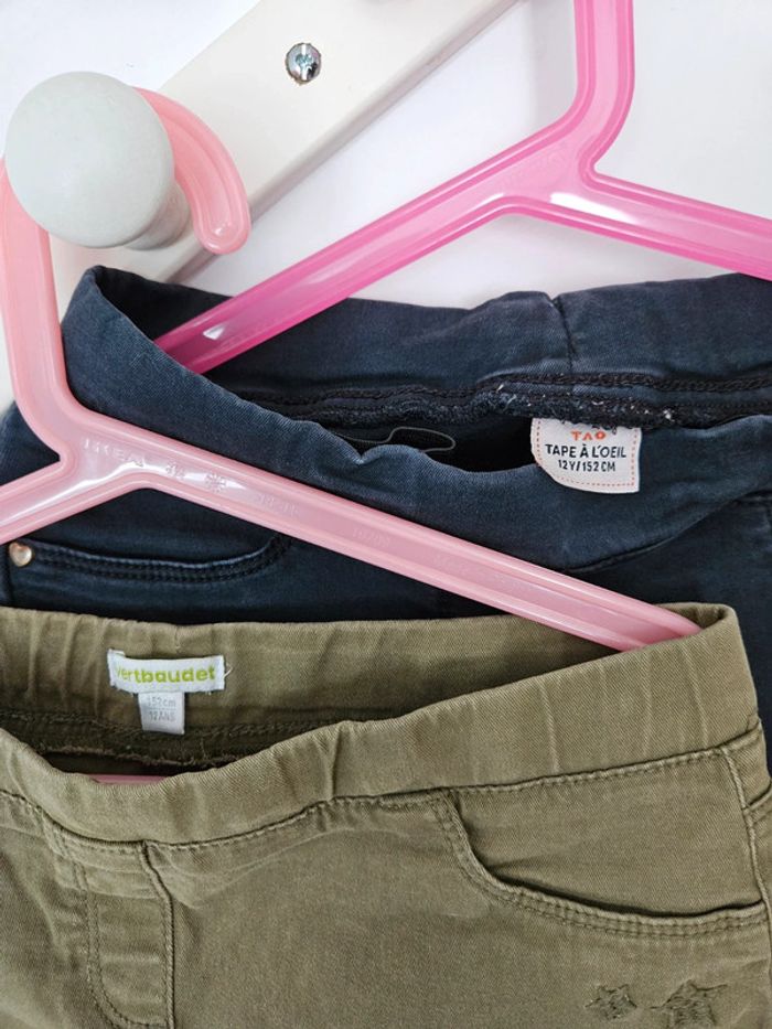 2 pantalons treggings fille 12 ans - photo numéro 8