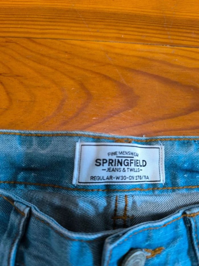 Jeans Regular Springfield - Taille 40 W 30 - Bleu clair - photo numéro 5