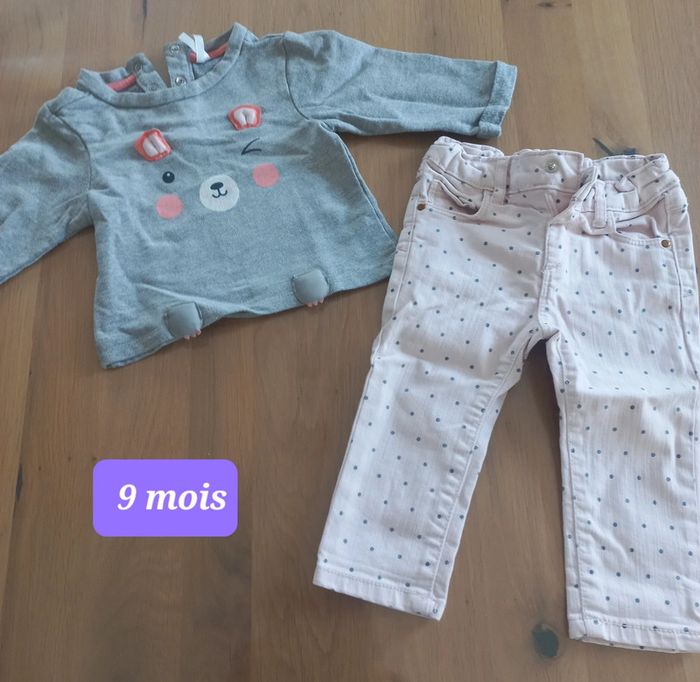 Ensemble sweat leger et pantalon 9 mois