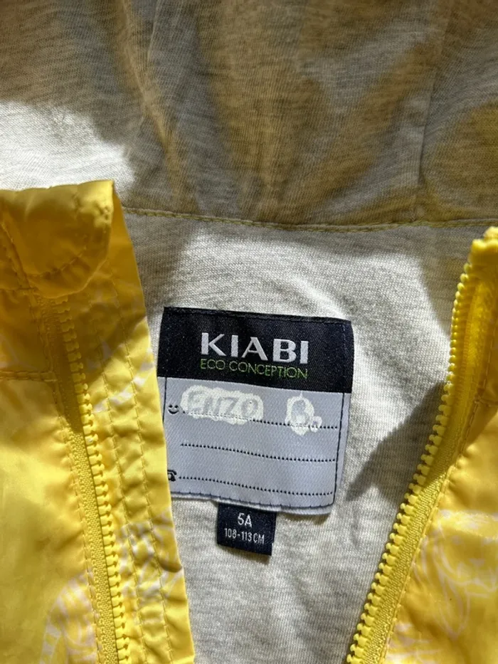 Veste jaune coupe vent - photo numéro 5