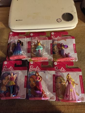 Lot De 6 Mini Figurines Barbie Princesse