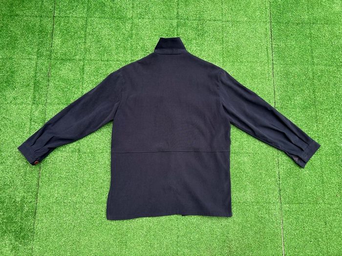 Chemise noire col officier – fausses poches - photo numéro 3