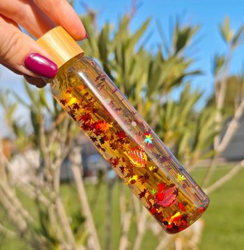 Bouteille sensorielle automne