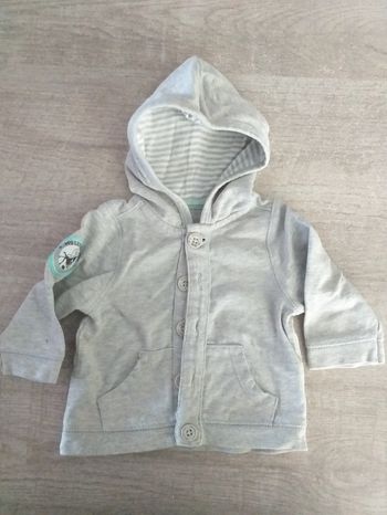 Gilet à capuche TAO garçon 3 mois