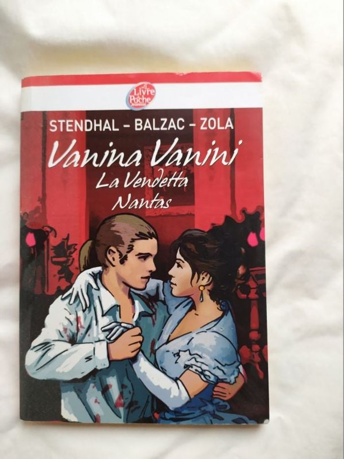 LIVRE Vanina Vanini / La Vendetta / Nantas de STENDHAL / BALZAC / ZOLA.