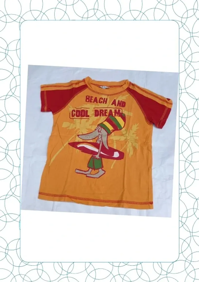 Tee shirt manches courtes 6 ans Nuit d'étoiles