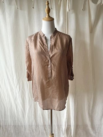 Blouse Massimo Dutti 100% soie mûrier
