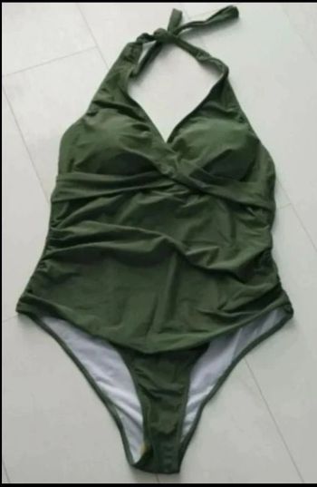 Maillot de bain vert 1 pièce