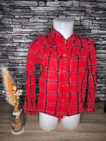 🥰 Superbe chemise rouge TAO taille 6 ans 🥰