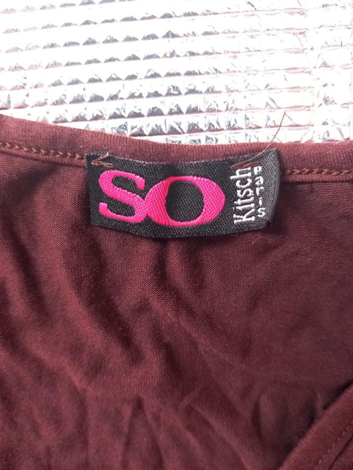 Tunique marron polyester T36 - photo numéro 3