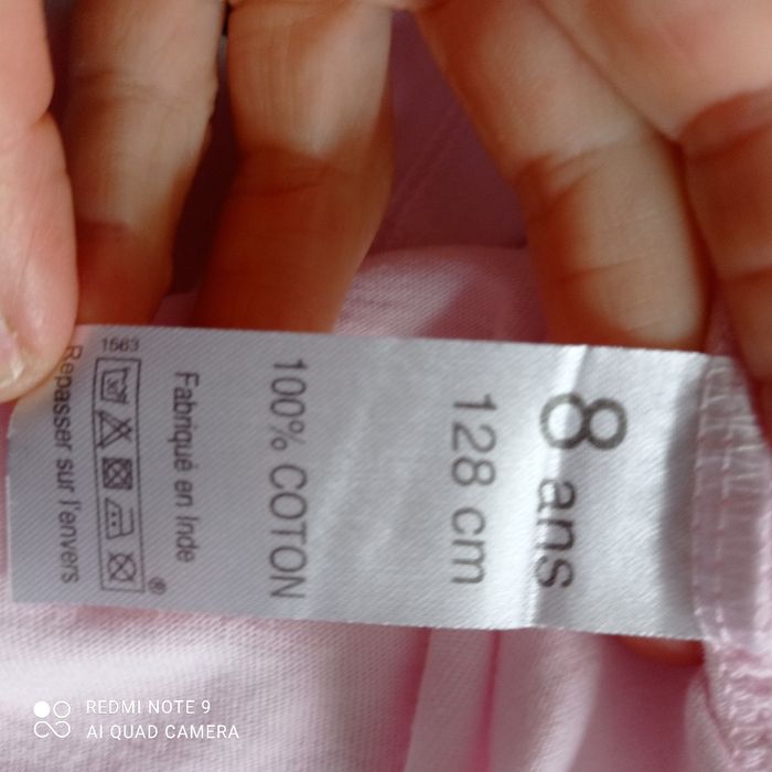 T-shirt rose 8ans - photo numéro 5