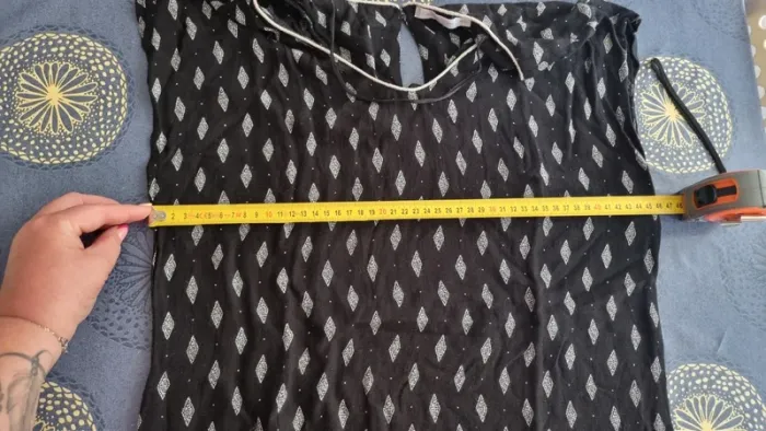 Robe été noir blanc jaune taille 40 gémo - photo numéro 14
