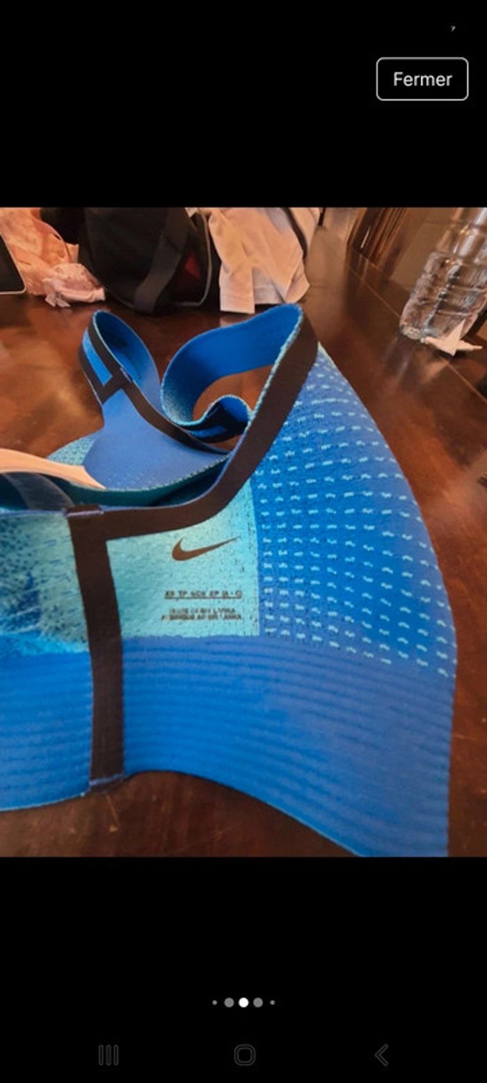 Brassière de sport Nike bleu/tourquoise taille XS - photo numéro 13