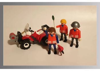 Quad avec 3 personnages playmobil