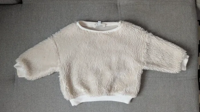 Pull moumoute blanc crème | 2 ans