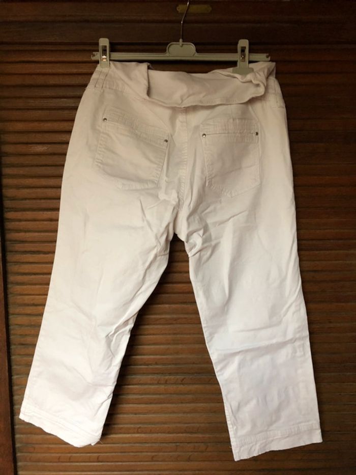 Pantacourt blanc h&m t44 grossesse - photo numéro 2