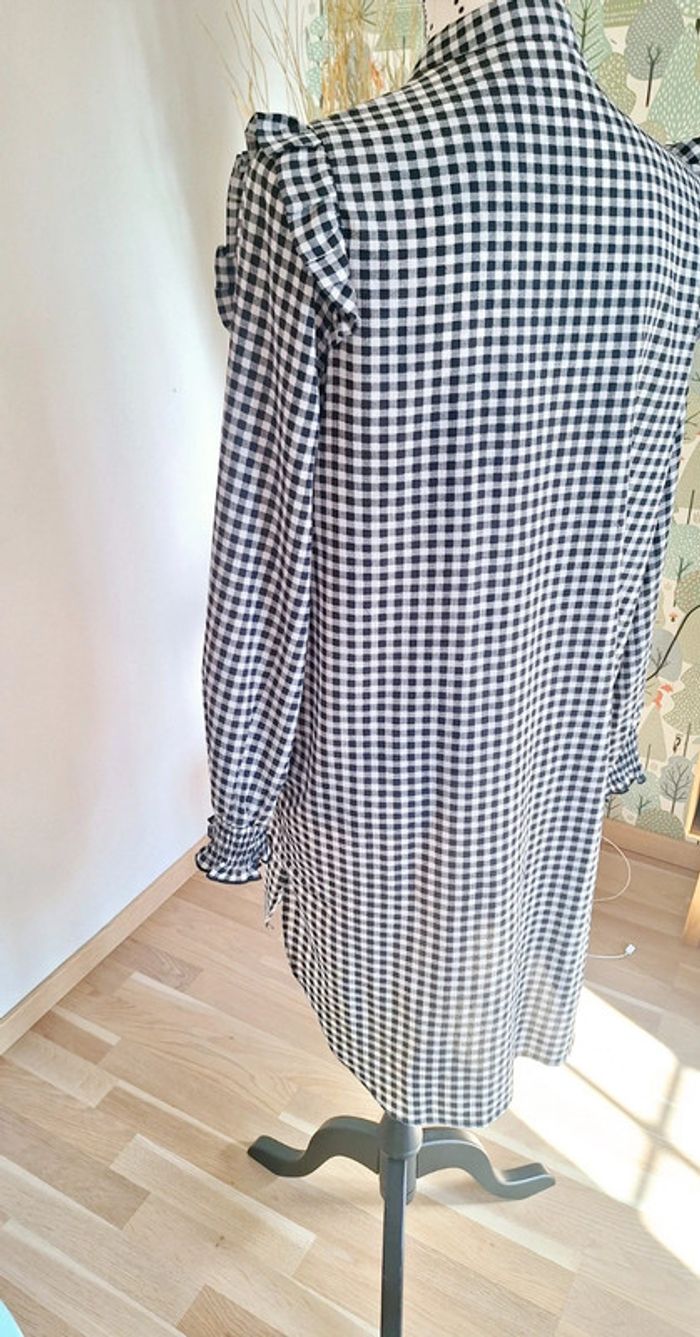 Magnifique! Robe à carreaux Vichy forme chemise - photo numéro 5