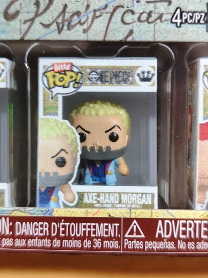 Boîte 4 Bitty Pop! - One Piece (Luffy, Zoro, Morgan, Shanks) - photo numéro 4