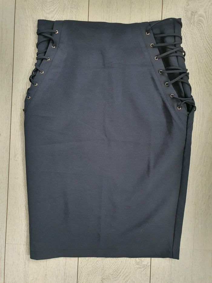 Jupe Crayon Bleue Marine Neuve