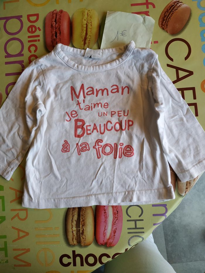 Tee-shirt manche longue 12 mois