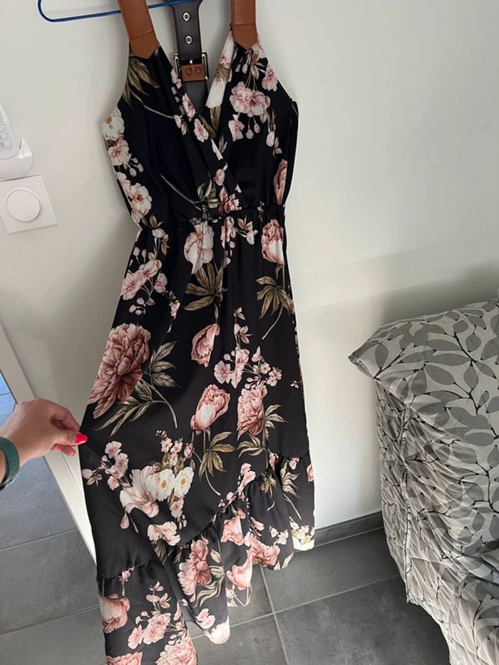 Robe longue bretelle cuir - photo numéro 2